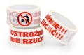 Taśma pakowa z nadrukiem Ostrożnie nie rzucać