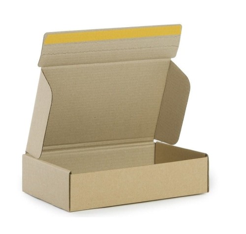 Karton fasonowy 290x185x70mm z paskiem klejowym
